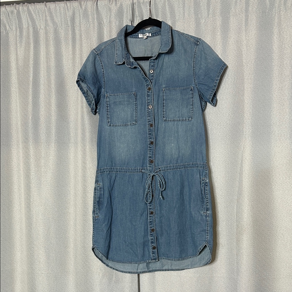 Paige Blue Denim Mila Drop Waist Dress